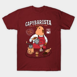 Capybara Barista T-Shirt